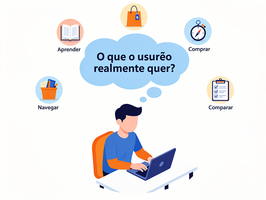 Positioned after the introduction of the concept of search intent and before the section explaining the 4 types.