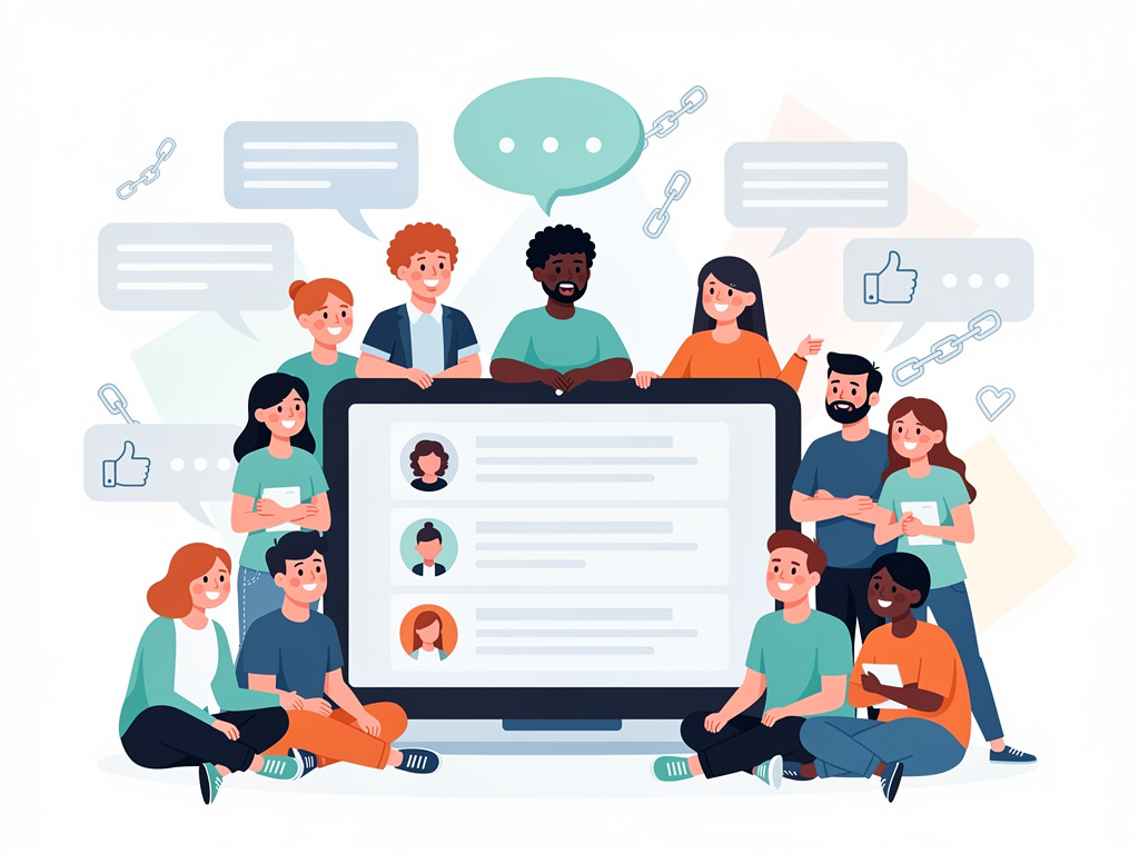 Seção sobre participação em comunidades online para conseguir menções e backlinks orgânicos.