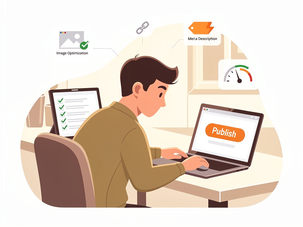Section about using the SEO on-page checklist as a daily habit before publishing every blog post.